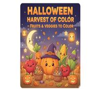 Halloween Harvest of Color - Fruits & Veggies to Color: 50 Amazing Designs Featuring Halloween-Themed Fruits & Veggies!