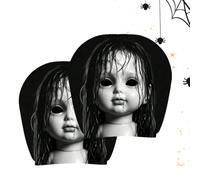 Halloween Headrest Covers 2 Pack Breathable Universal Car Protectors