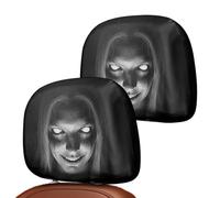 Halloween Headrest Covers, Car Head Rest Cover Protector Spooky Washable