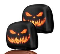 Halloween Headrest Covers, Car Head Rest Cover Protector Spooky Washable