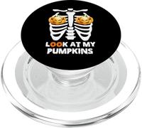 Halloween Hipster Look at My Pumpkins Day of The Dead Broma PopSockets PopGrip para MagSafe