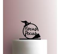 Halloween ? Hocus Pocus, decoración acrílica para tartas, 15,2 cm de ancho/morado