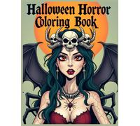 Halloween Horror Coloring Book: Gothic Dark Fantasy Coloring Pages for Stress Relief