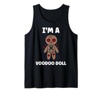 Halloween Horror Funny Quote I'm a Voodoo Doll Camiseta sin Mangas