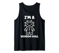 Halloween Horror Funny Quote I'm a Voodoo Doll Camiseta sin Mangas