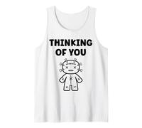 Halloween Horror Funny Quote Thinking of You Voodoo Doll Camiseta sin Mangas