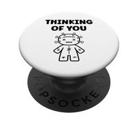 Halloween Horror Funny Quote Thinking of You Voodoo Doll PopSockets PopGrip Adhesivo