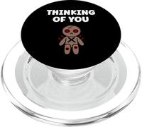 Halloween Horror Funny Quote Thinking of You Voodoo Doll PopSockets PopGrip para MagSafe