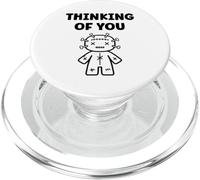 Halloween Horror Funny Quote Thinking of You Voodoo Doll PopSockets PopGrip para MagSafe