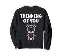 Halloween Horror Funny Quote Thinking of You Voodoo Doll Sudadera