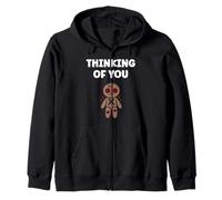 Halloween Horror Funny Quote Thinking of You Voodoo Doll Sudadera con Capucha