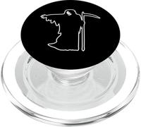 Halloween Horror Grim Reaper Angel of Death Stencil Hechizo PopSockets PopGrip para MagSafe