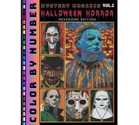 Halloween Horror Mystery Mosaic Color by Number for Adults Volume 2: Spooky Characters, Creepy Icons, and Scary Halloween Monsters Coloring Book (Halloween Coloring book)
