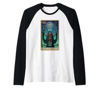 Halloween Horror Nights La Reina De Pentáculos Tarot Card Camiseta Manga Raglan