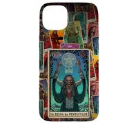 Halloween Horror Nights La Reina De Pentáculos Tarot Card Carcasa para iPhone 15 Plus