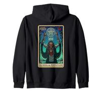 Halloween Horror Nights La Reina De Pentáculos Tarot Card Sudadera con Capucha