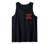 Halloween Horror Nights Never Go Alone Raven Front & Back Camiseta sin Mangas