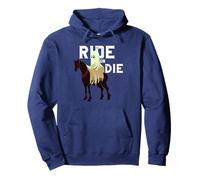 Halloween Horse Scary Ghost Boo Holiday: Ride or Die es Divertido Sudadera con Capucha