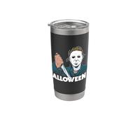 Halloween II Michael Myers Bold Knife & Mask Vaso térmico de acero inoxidable de doble pared