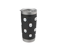 Halloween II Michael Myers Mask All Over Print Vaso térmico de acero inoxidable de doble pared