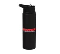 Halloween II Relentless Shades Of Red Front & Back Stainless Steel Insulated Water Bottle