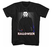 Halloween in The House-Front Print-Black Adult Short Sleeves T-Tshirts Camisetas y Tops(XX-Large)