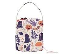 Halloween in The Safari - Bolsa de hilo de ganchillo portátil para tejer herramientas de tejer