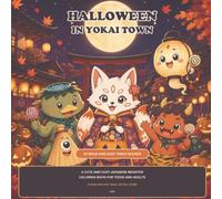 Halloween in Yokai Town: A Cute and Cozy Japanese Monster Coloring Book for Teens and Adults: 30 Bold and Easy Yokai Festival Scenes