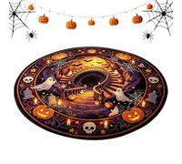 Halloween Indoor Rug - Anti-Slip Optical Illusion Mat | Seasonal Decor