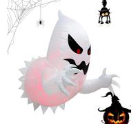 Halloween Inflables Decoraciones al aire libre - Pantalla de ventana inflable fantasma fantasma espeluznante, accesorio de la casa embrujada de miedo | Decoración del jardín de césped de patio espeluz