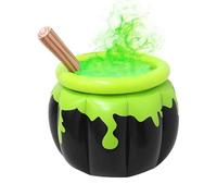 Halloween Inflatable Cooler - Beverage Ice Bucket, Cauldron Basin with Large Capacity, Blow Up Holder with Stable Base, Party Prop Witches Brew Theme, Haunted House Outdoor