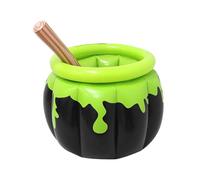 Halloween Inflatable Cooler, Cauldron Ice Bucket, 23.6x23.6x26.3 Inches Blow-Up Beverage Holder, Lightweight Spooky Design for Outdoor Party, Yard, Garden, Backyard, or Haunted House Use