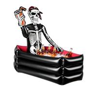 Halloween Inflatable Cooler | Coffin 35 Inch Large Capacity Decoration | Features A Quick-inflate Design To Chill Beverages And Bring Eerie Style, Making It A Widely Used Choice For Outdoor Camping, T