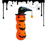 Halloween Inflatables | 4ft Cute Pumpkin Witch Hat Lightweights | Blow Up Halloween Inflatables For Yard Garden Lawn Patio Home Porch Party | Candy-hunting Activitiess
