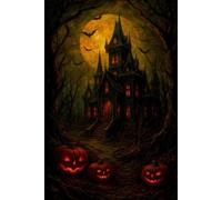 Halloween-Inspired Sketchbook with Double-Sided Cover | Size 6”x9” | 100 Blank White Pages | Perfect for Sketching or Note-Taking: A Scary-Themed ... Perfect for Notes, Schoolwork, or Journaling