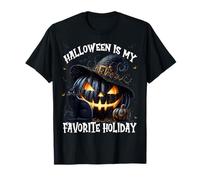 Halloween Is My Favorite Holiday For Witches Mystic Cat Camiseta