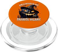 Halloween Is My Favorite Holiday For Witches Mystic Cat PopSockets PopGrip para MagSafe