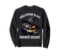 Halloween Is My Favorite Holiday For Witches Mystic Cat Sudadera