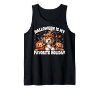 Halloween Is My Favorite Holiday Graphic Cute Beagle Dog Camiseta sin Mangas