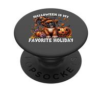 Halloween Is My Favorite Holiday Graphic For Boxer Mom PopSockets PopGrip Adhesivo