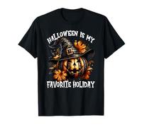 Halloween Is My Favorite Holiday Jack O Lantern Pumpkin Camiseta