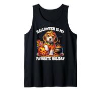 Halloween Is My Favorite Holiday Women Halloween Beagle Mom Camiseta sin Mangas