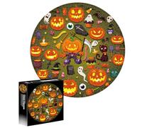 Halloween Jigsaw Puzzles - 1000pcs Lanterns Puzzle Toy, Spooky Pumpk