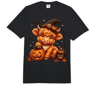 Halloween Kawaii Highland Cow Mago Bruja Halloween Comfort Colors Adult Heavyweight T-Shirt