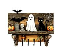 Halloween Key Holder, Gothic Wall Hanger, Vintage Spooky Home Décor