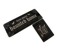 Halloween Kitchen Mat - Halloween Carpet, 2 piezas Kitchen Floor Mats | Spooky Comfort Kitchens Rug, Under Sink Kitchen Runner Rug for Farmhouse Home Kitchen Bathroom 40 x 120 cm