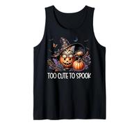 Halloween Kitten Is Too Cute To Spook Bats For Cat Mom Camiseta sin Mangas