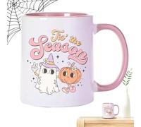 Halloween Kürbis Tasse - 400ml Keramikbecher | Süßer Herbst-Keramikbechers für Halloweens, Thanksgiving & | Gruselige, bezaubernde Tase ideal fürr Herbsts- und Feiertagsgenuss