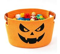 Halloween Kürbiskorb Dekorativer Geflochtener Kürbiskorb
