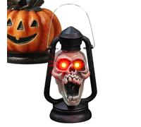 Halloween Lantern, Decorative Lamp, Spooky Light Fixture with 9.06x4.92x4.13 Inches, Eerie Illumination for Haunted House, Porch, Garden, Outdoor, Holiday, Indoor, Festive Display